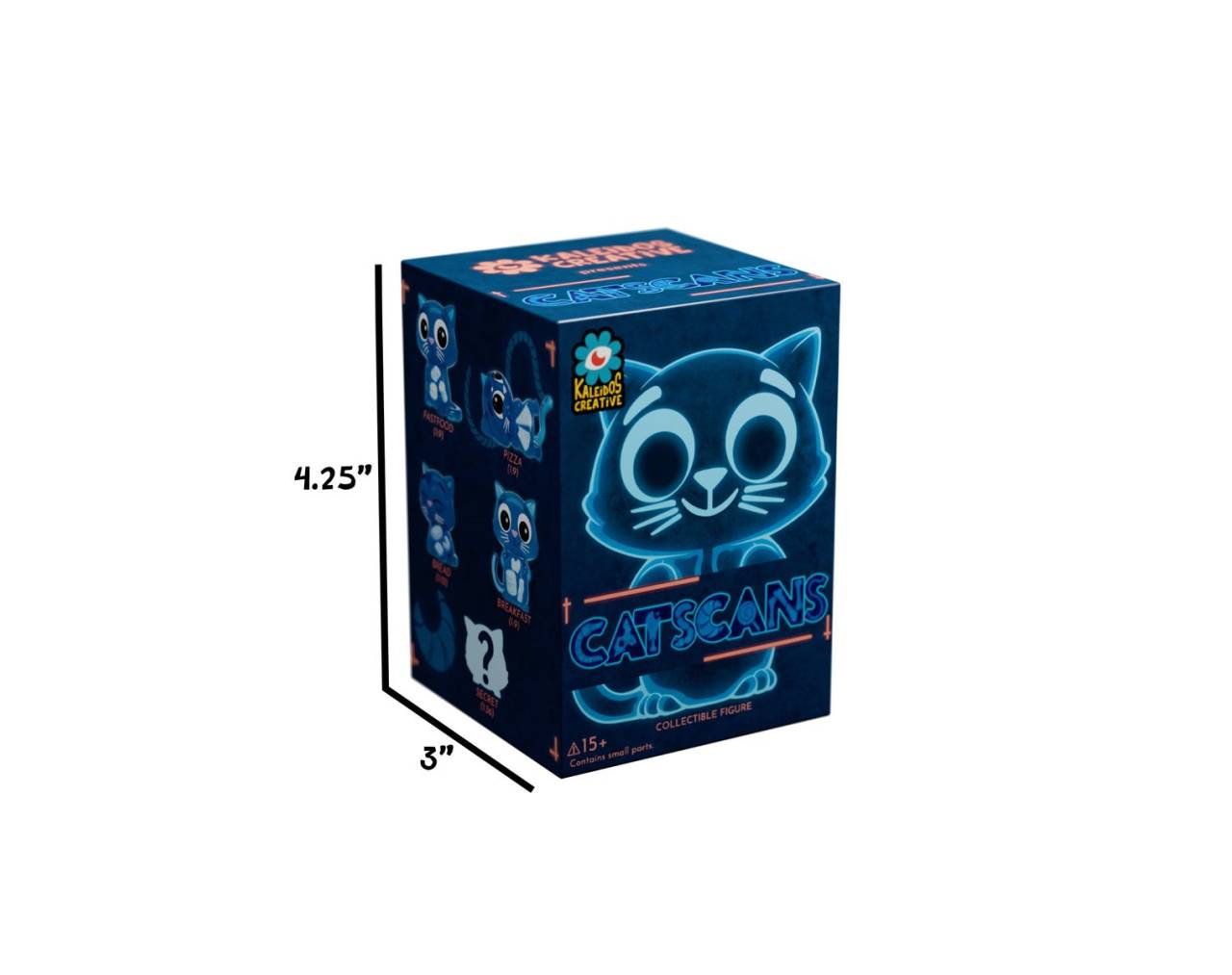 Catscans Glows in the Dark (Cajita sorpresa) - Kaleidos Creative Blind Box Collective Figure