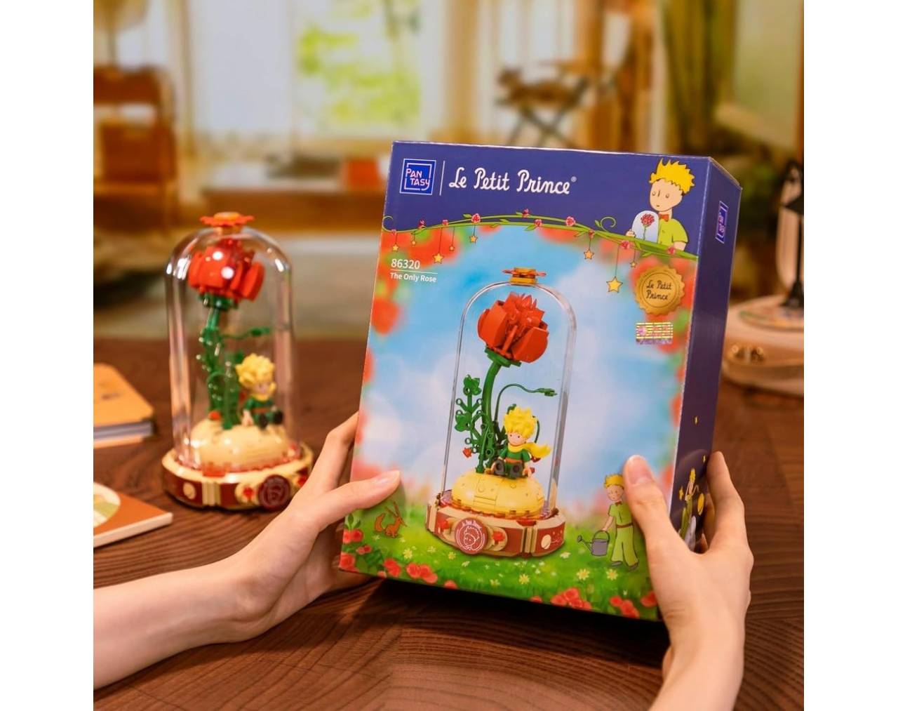 El Principito con Rosa Figura de colección- Pantasy (Set de construcción)