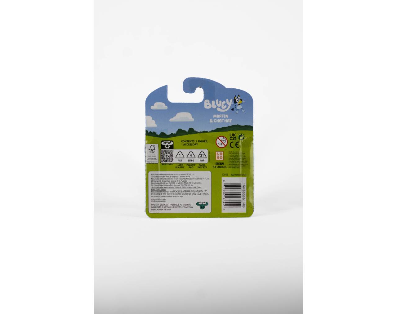 MUFFIN & CHEF HAT - BLISTER BLUEY MOOSE