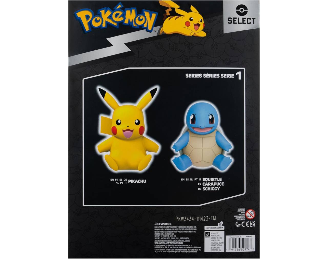 Jazwares Pokémon Squirtle Select Figura de Vinilo