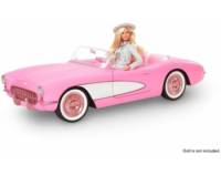 Barbie The Movie: Auto Corvette Rosa Clásico (4 Asientos) - ¡Edición Especial!